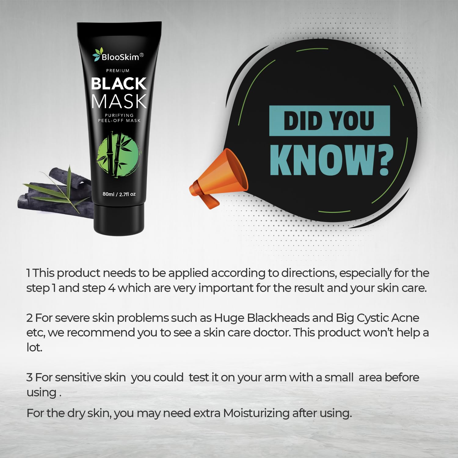 Blooskim Charcoal Face Mask